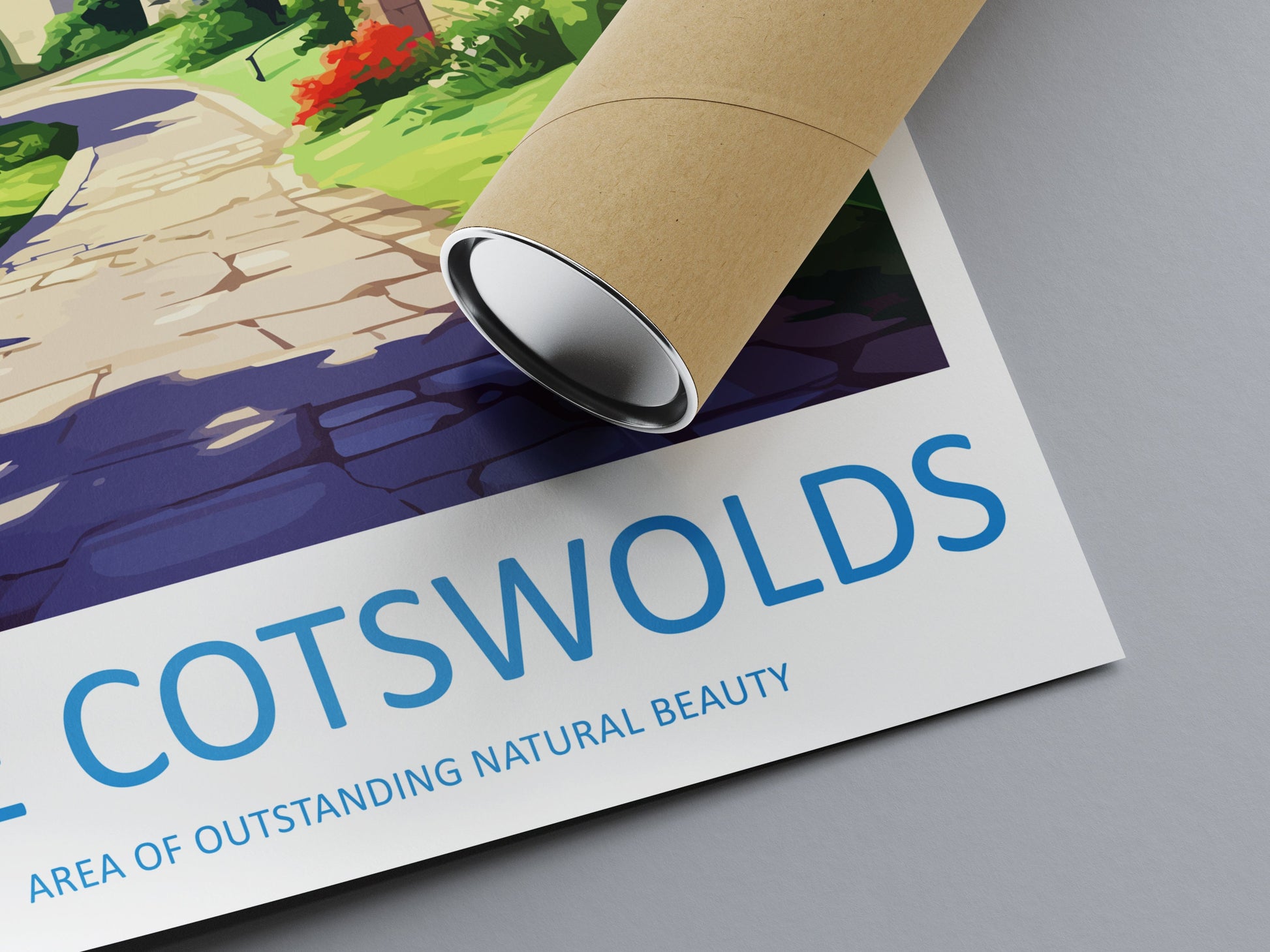 Cotswolds Travel Print Wall Art Cotswolds Wall Hanging Home Decor Cotswolds Gift Art Lovers Wall Art AONB Print