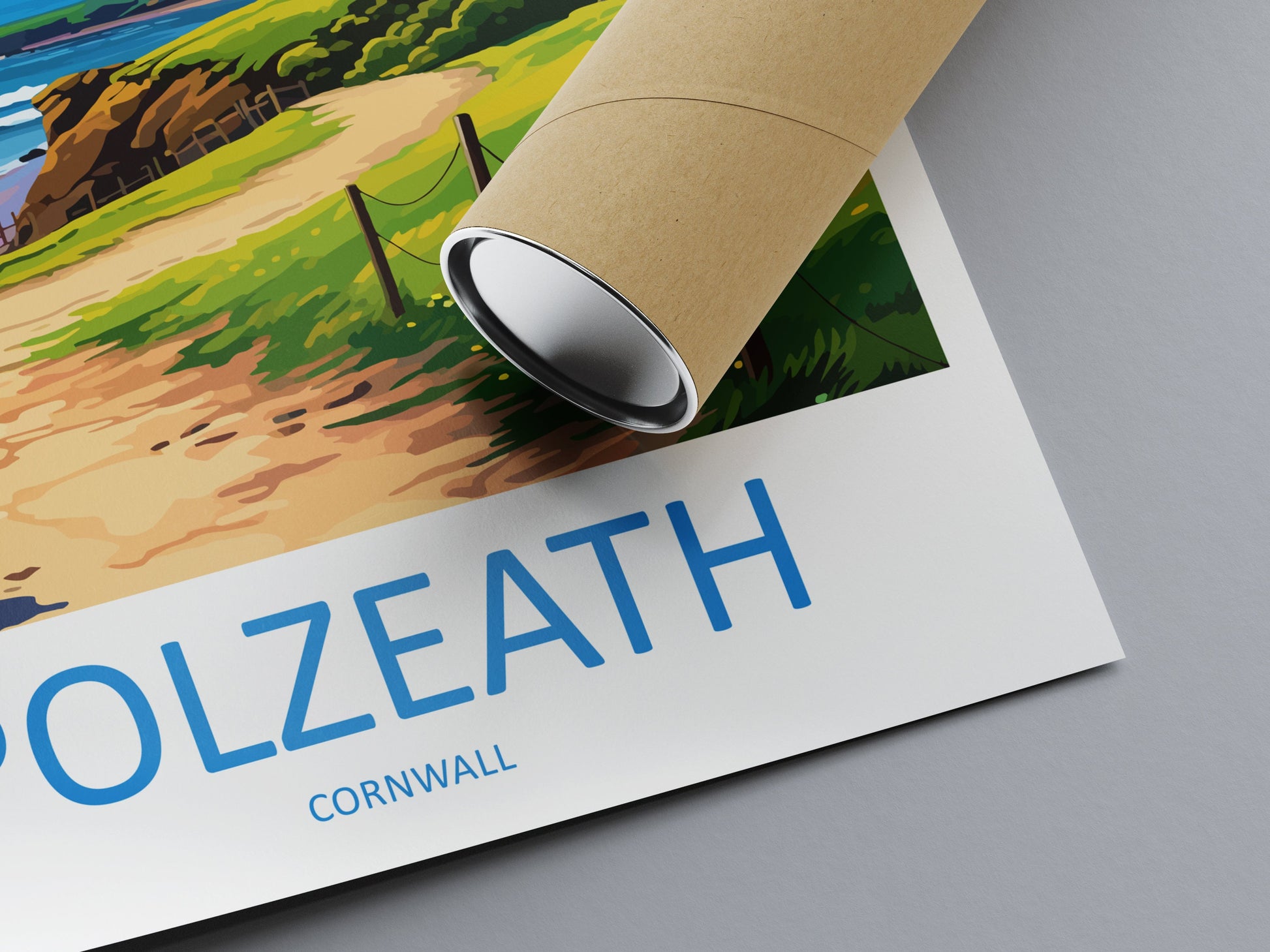 Polzeath Travel Print Wall Art Polzeath Wall Hanging Home Décor Polzeath Gift Art Lovers Cornwall Art Polzeath Gift