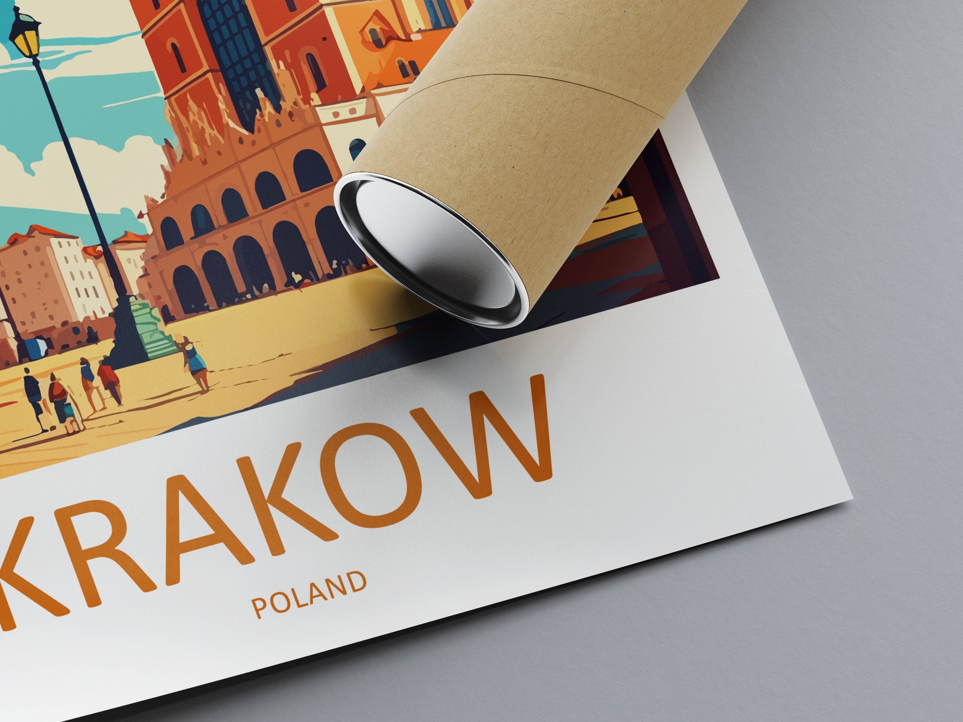Krakow Travel Print Wall Art Krakow Wall Hanging Home Décor Krakow Gift Art Lovers Poland Art Lover Gift Krakow Travel Wall Art