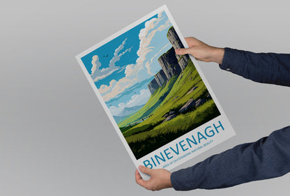 Binevenagh Travel Print Wall Art Binevenagh Wall Hanging Home Decor Binevenagh Gift Art Lovers Wall Art AONB Print