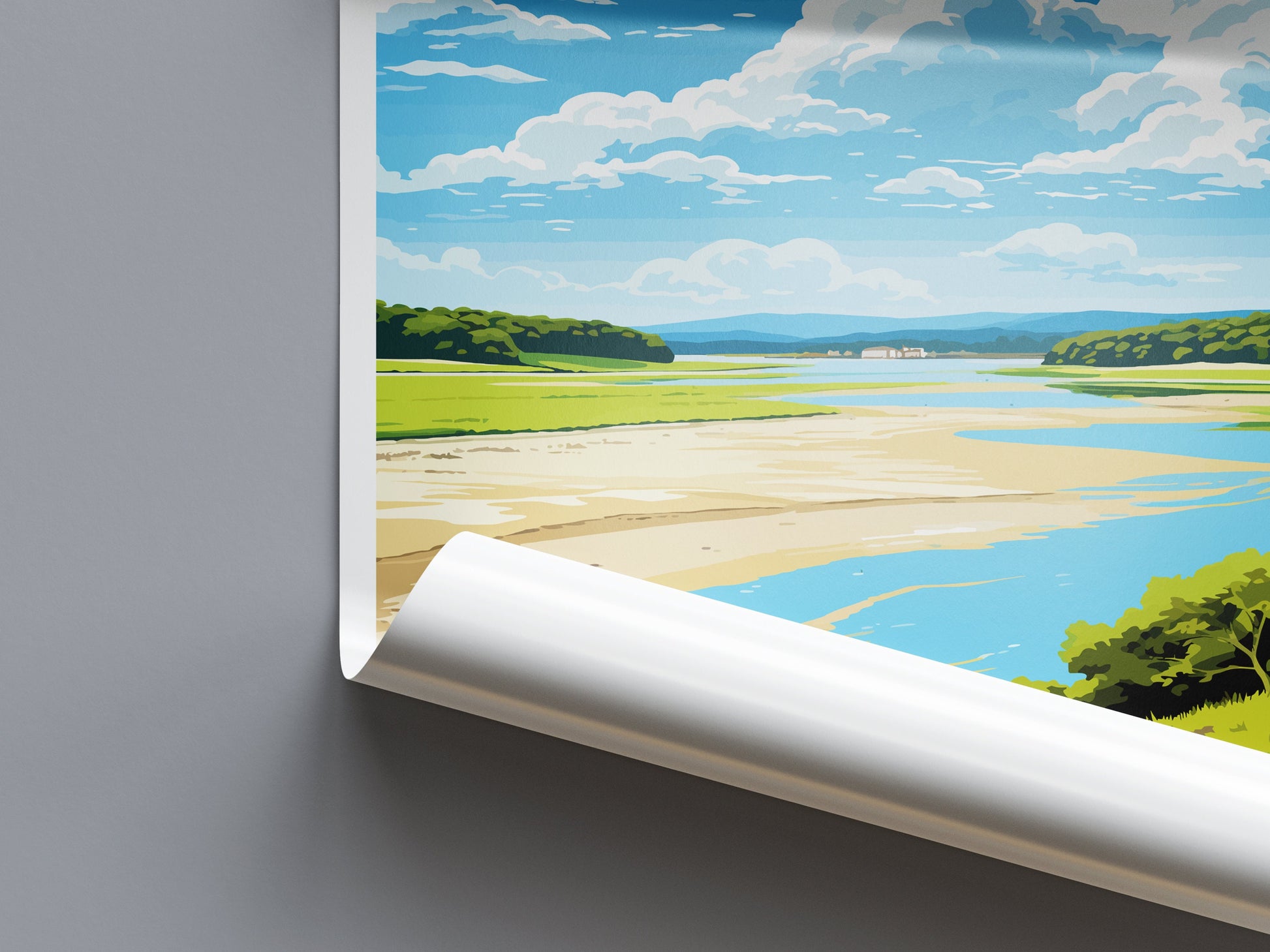 Arnside And Silverdale Travel Print Wall Art Arnside And Silverdale Wall Hanging Home Decor Arnside And Silverdale Gift Art Lovers AONB