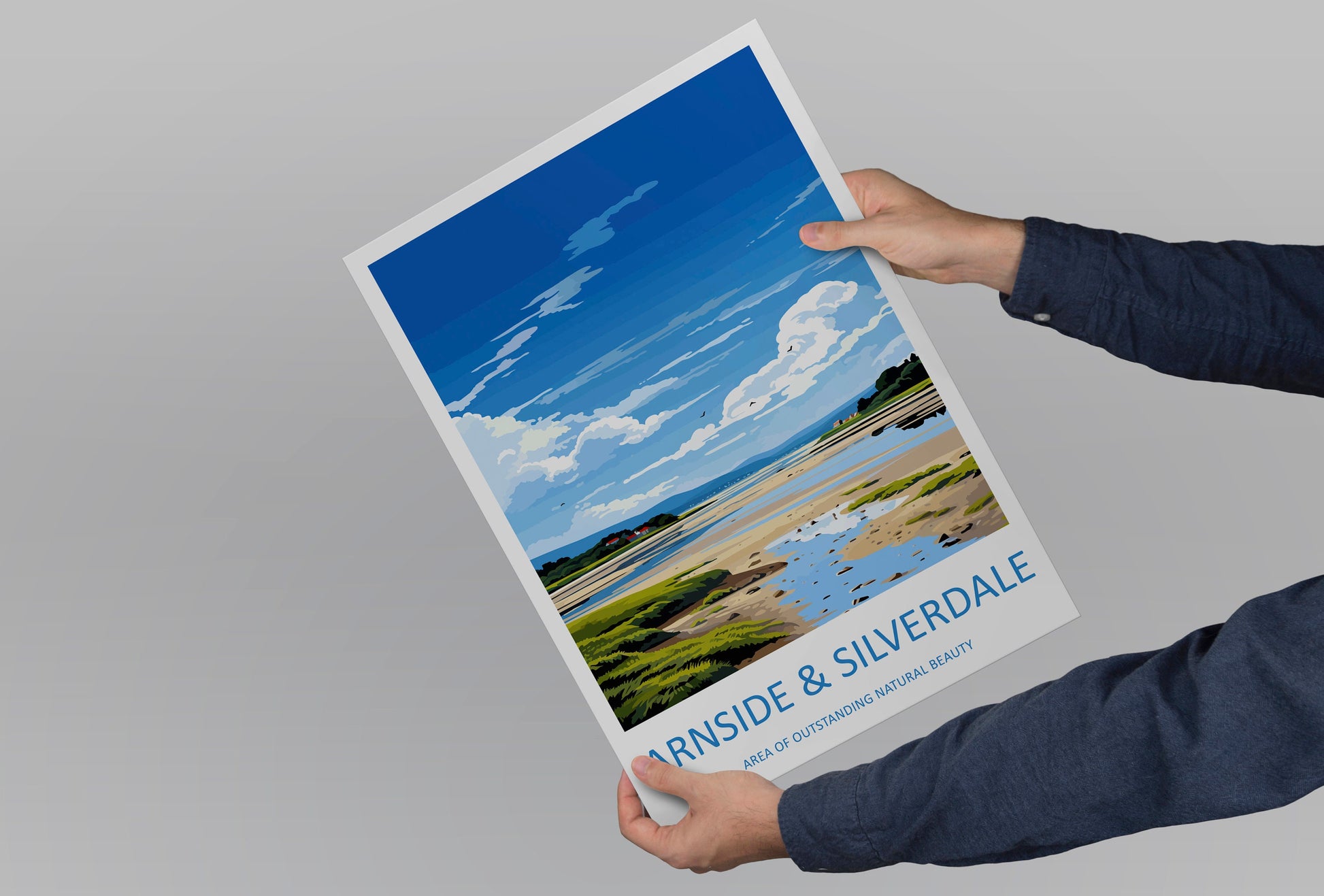 Arnside And Silverdale Travel Print Wall Art Arnside And Silverdale Wall Hanging Home Decor Arnside And Silverdale Gift Art Lovers AONB