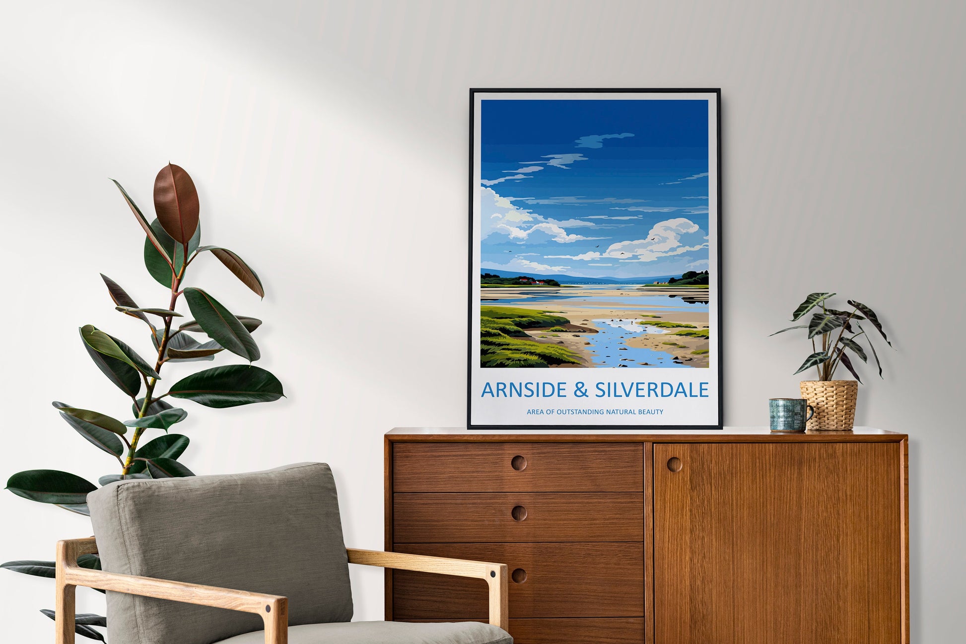 Arnside And Silverdale Travel Print Wall Art Arnside And Silverdale Wall Hanging Home Decor Arnside And Silverdale Gift Art Lovers AONB