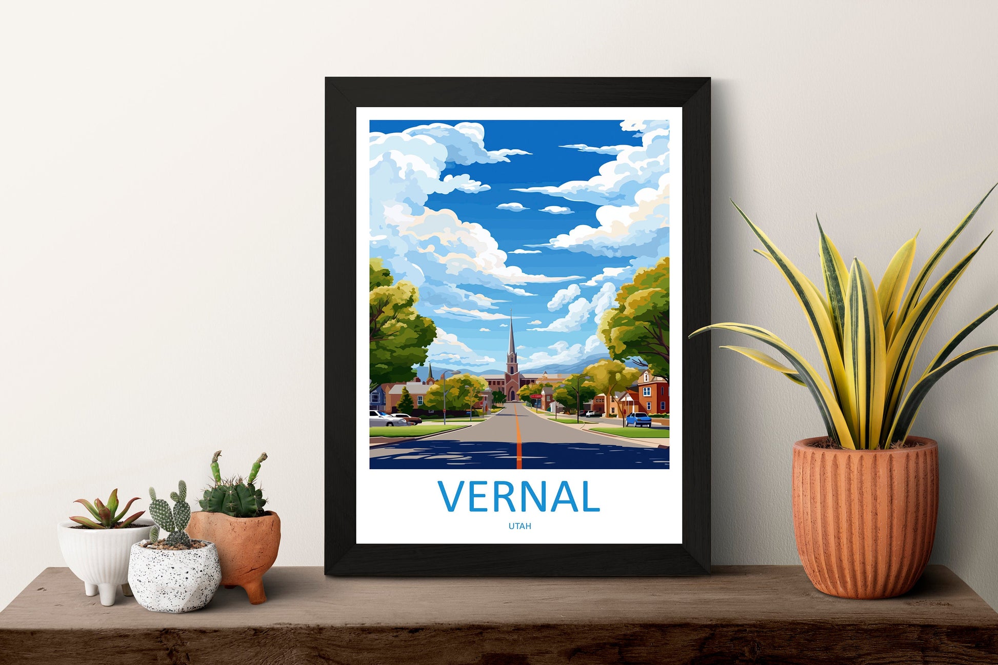 Vernal Travel Print Wall Art Vernal Wall Hanging Home Décor Vernal Gift Art Lovers Utah Art Lover Gift Travel Posters Wall Art