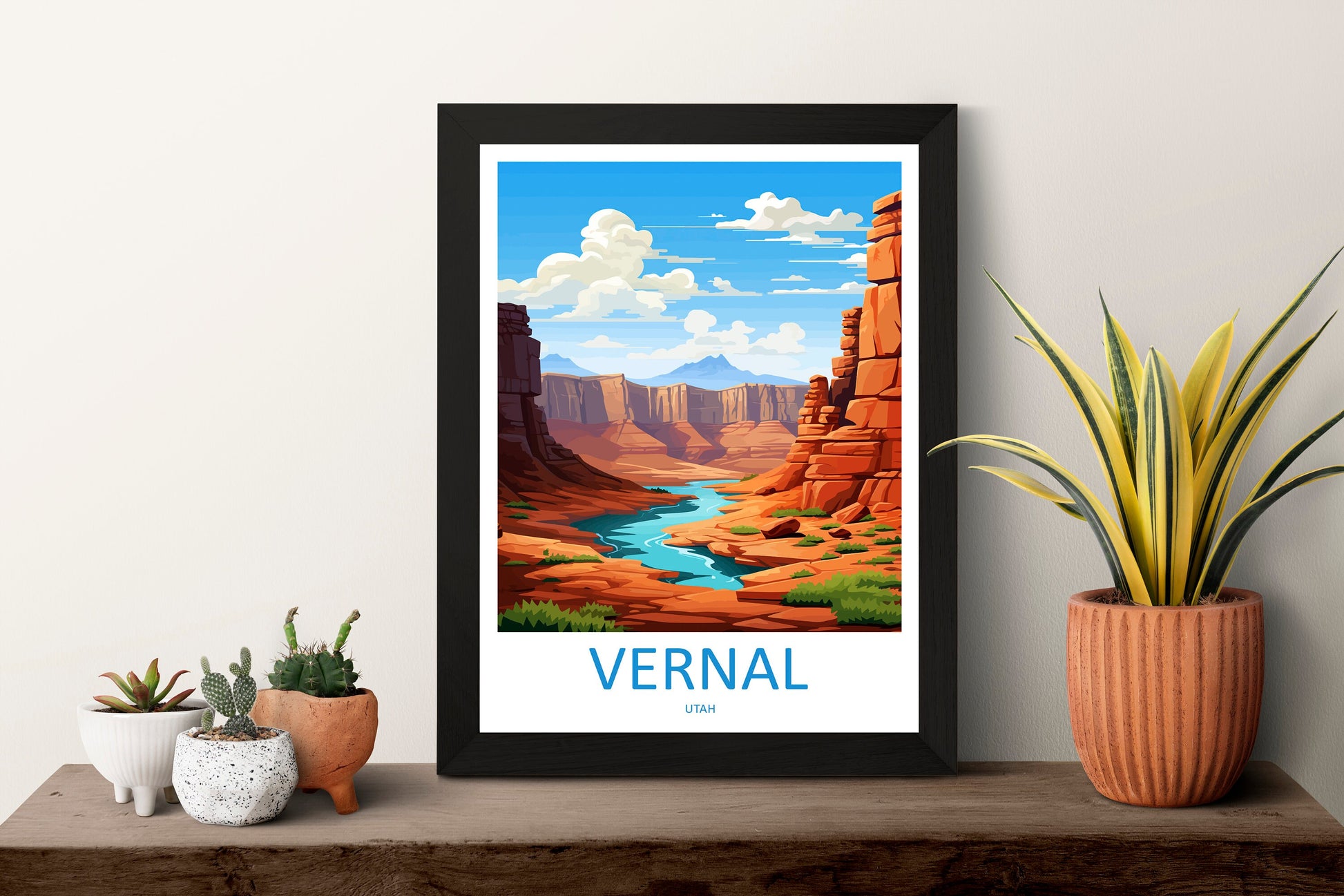 Vernal Travel Print Wall Art Vernal Wall Hanging Home Décor Vernal Gift Art Lovers Utah Art Lover Gift Travel Posters Wall Art