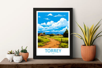Torrey Travel Print Wall Art Torrey Wall Hanging Home Décor Torrey Gift Art Lovers Utah Art Lover Gift Travel Posters Wall Art