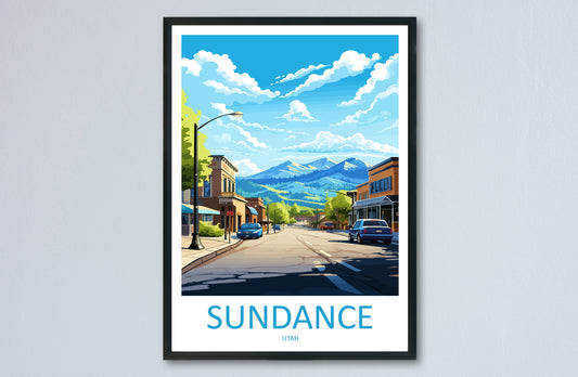 Sundance Travel Print Wall Art Sundance Wall Hanging Home Décor Sundance Gift Art Lovers Utah Art Lover Gift Travel Posters Wall Art