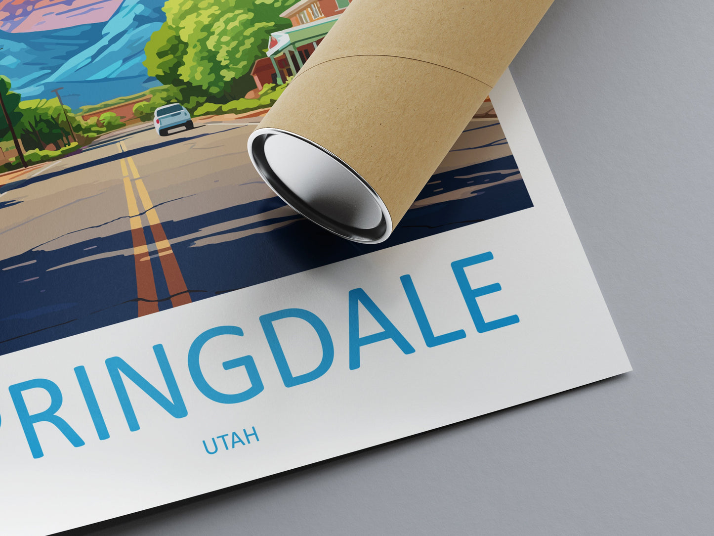 Springdale Travel Print Wall Art Springdale Wall Hanging Home Décor Springdale Gift Art Lovers Utah Art Lover Gift Travel Posters Wall Art