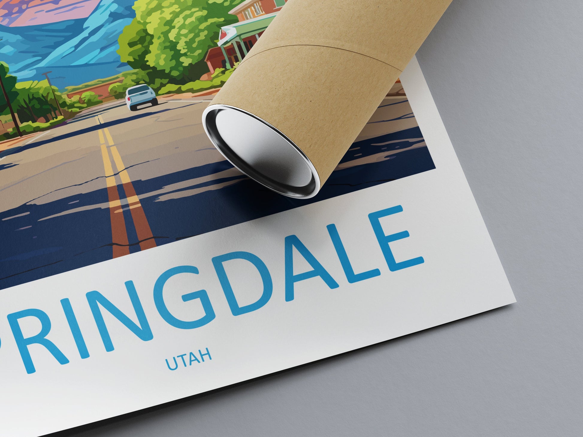 Springdale Travel Print Wall Art Springdale Wall Hanging Home Décor Springdale Gift Art Lovers Utah Art Lover Gift Travel Posters Wall Art