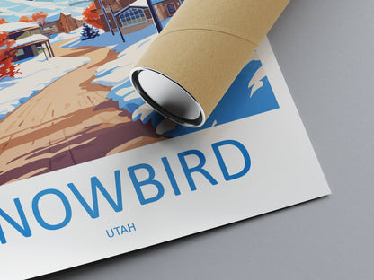 Snowbird Travel Print Wall Art Snowbird Wall Hanging Home Décor Snowbird Gift Art Lovers Utah Art Lover Gift Travel Posters Wall Art