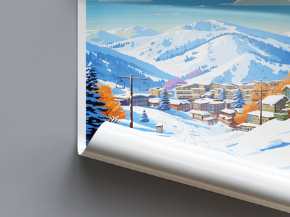 Snowbird Travel Print Wall Art Snowbird Wall Hanging Home Décor Snowbird Gift Art Lovers Utah Art Lover Gift Travel Posters Wall Art