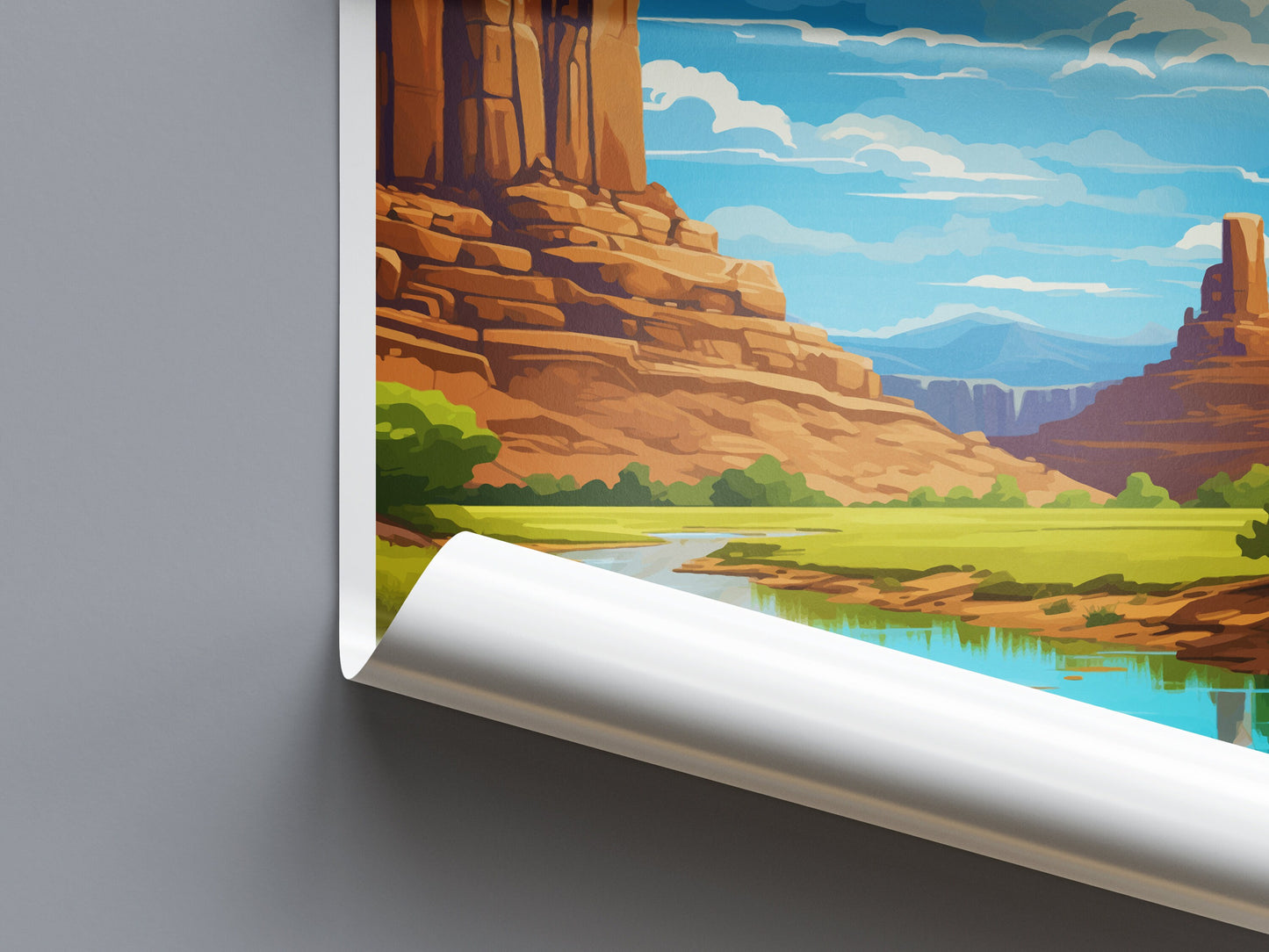 San Juan River Travel Print Wall Art San Juan River Wall Hanging Home Décor San Juan River Gift Art Lovers Utah Art Lover Gift Travel Poster