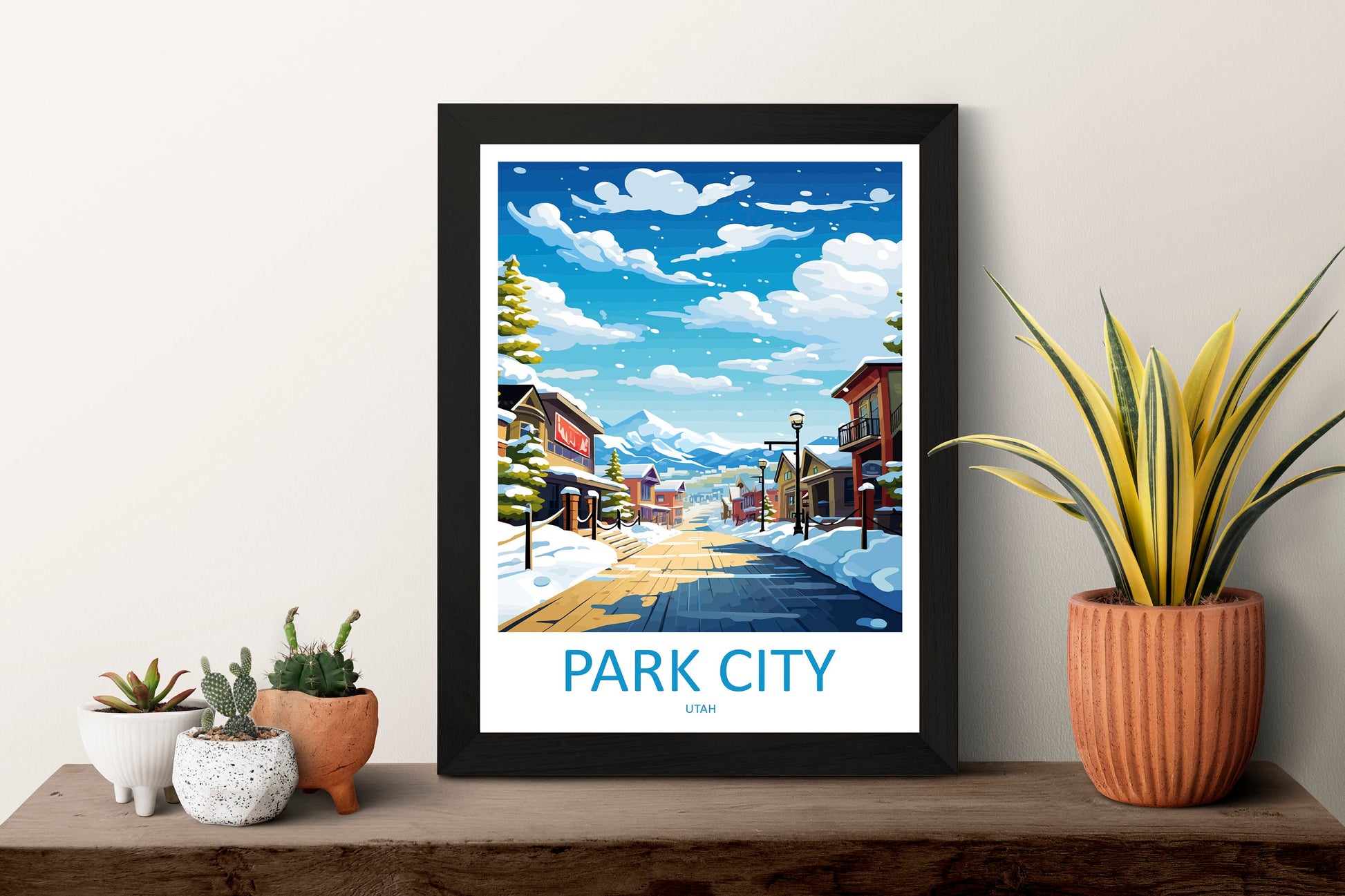 Park City Travel Print Wall Art Park City Wall Hanging Home Décor Park City Gift Art Lovers Utah Art Lover Gift Travel Poster