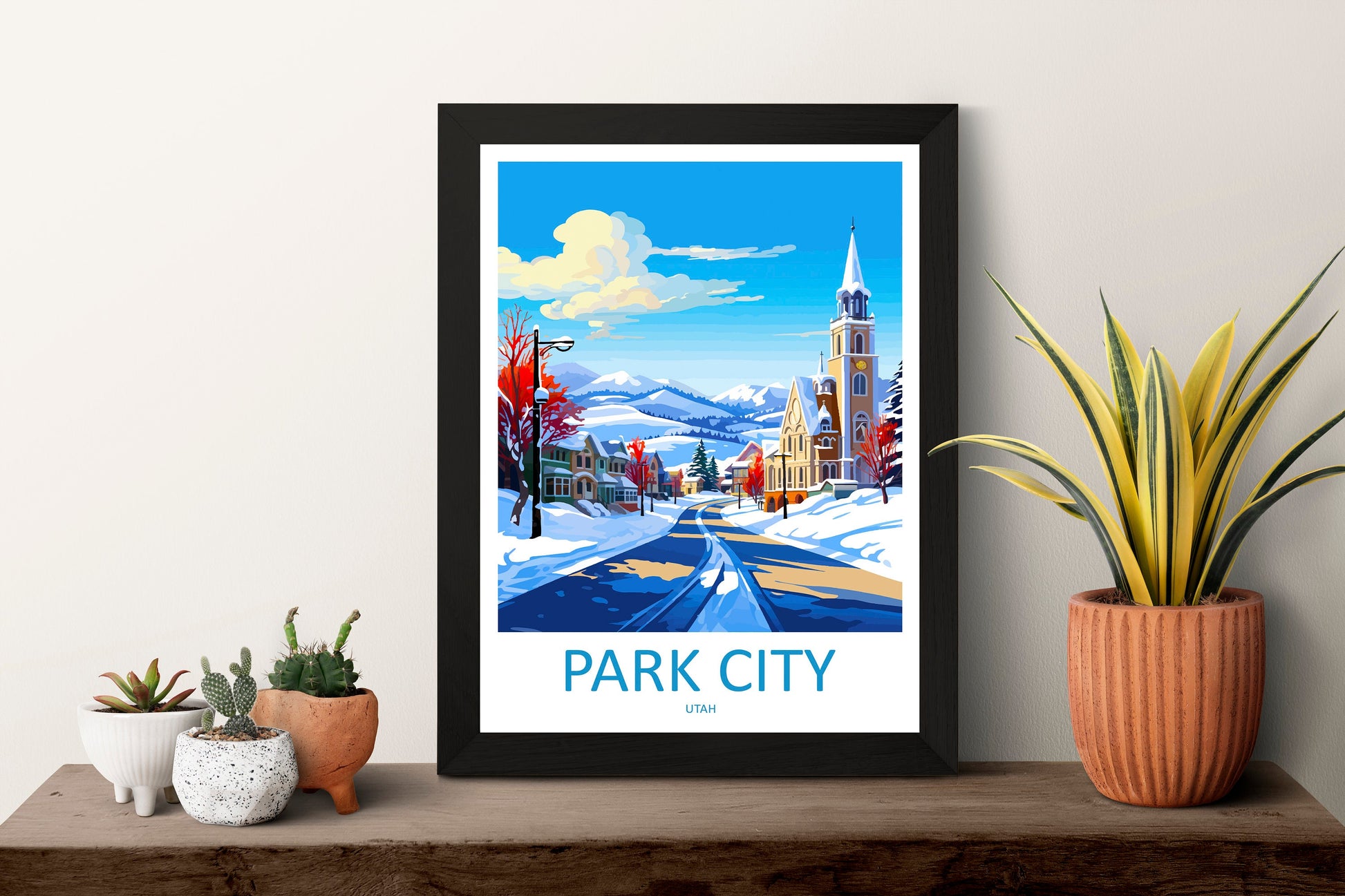Park City Travel Print Wall Art Park City Wall Hanging Home Décor Park City Gift Art Lovers Utah Art Lover Gift Travel Poster