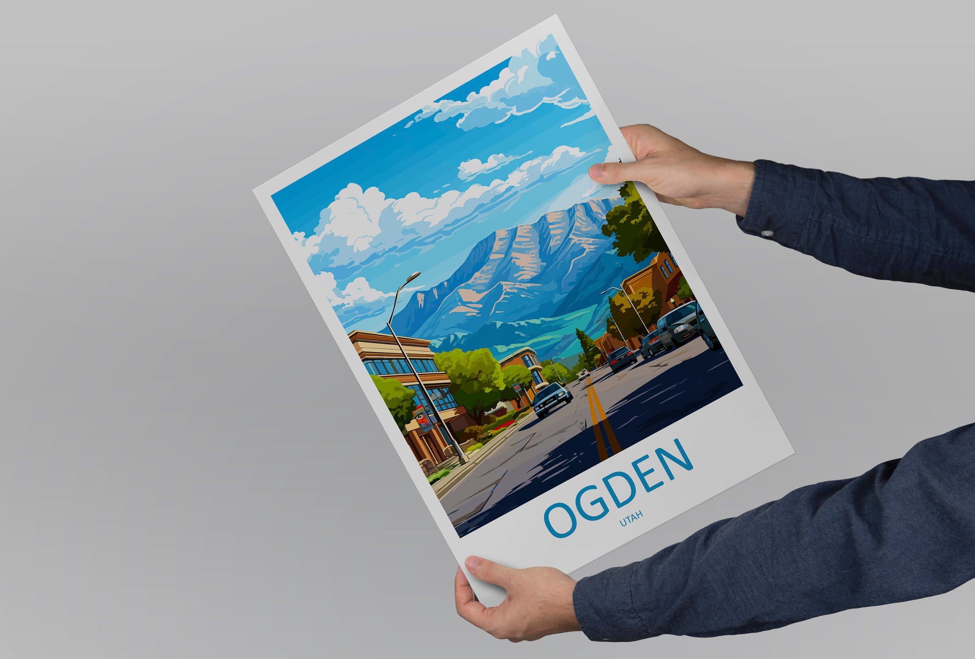Ogden Travel Print Wall Art Ogden Wall Hanging Home Décor Ogden Gift Art Lovers Utah Art Lover Gift Travel Poster