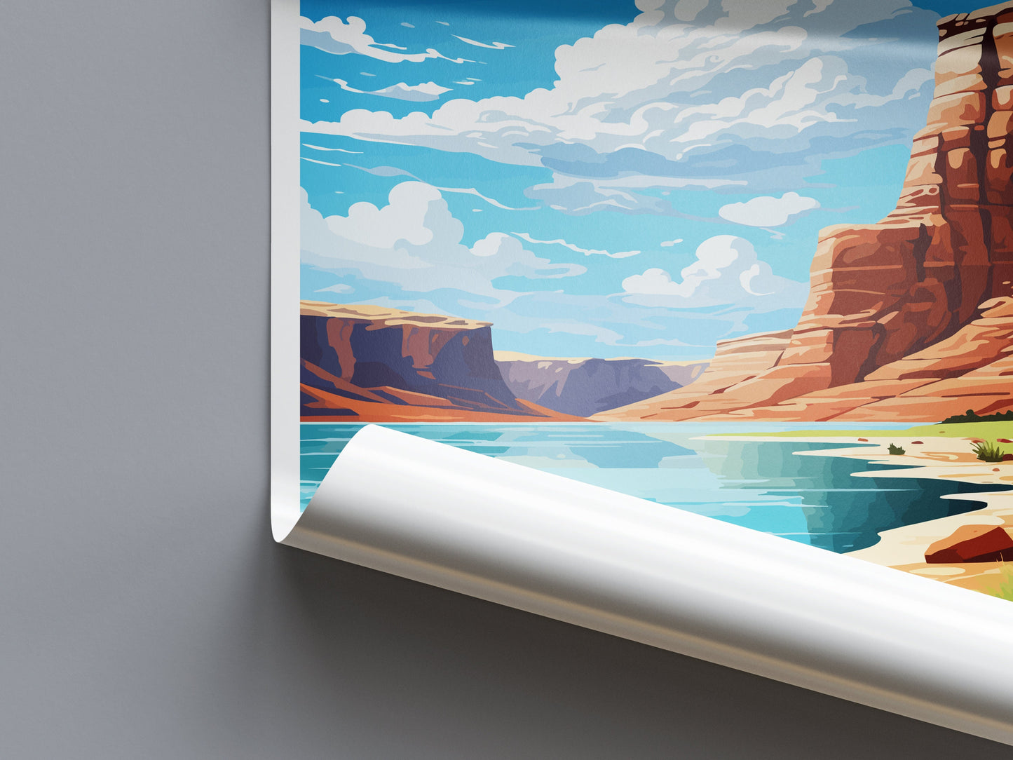 Lake Powell Travel Print Wall Art Lake Powell Wall Hanging Home Décor Lake Powell Gift Art Lovers Utah Art Lover Gift Travel Poster