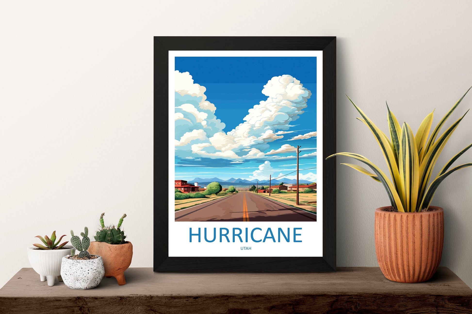 Hurricane Travel Print Wall Art Hurricane Wall Hanging Home Décor Hurricane Gift Art Lovers Utah Art Lover Gift Travel Poster