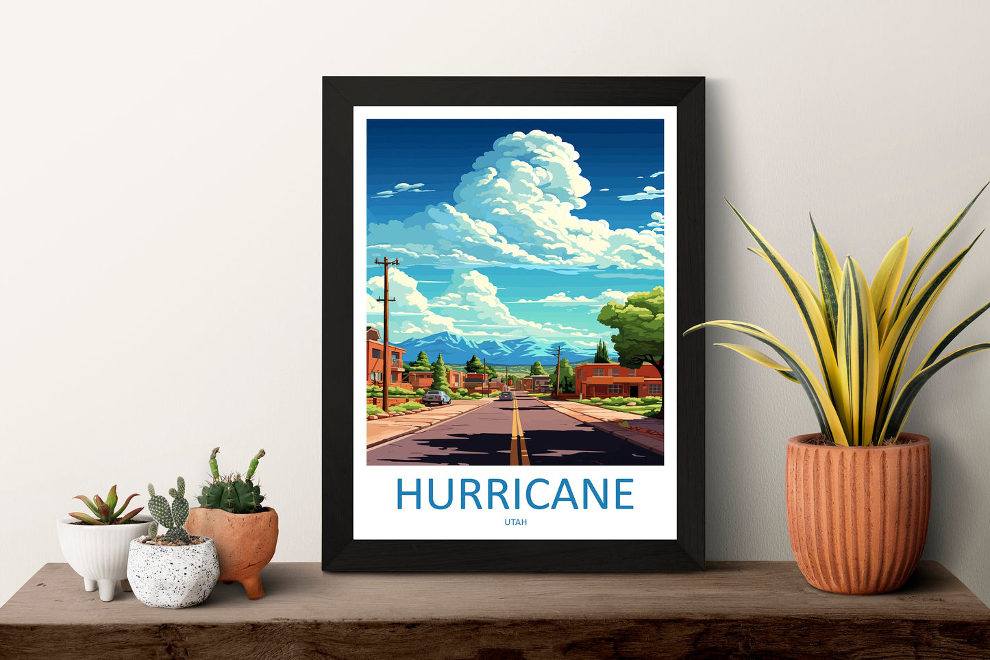 Hurricane Travel Print Wall Art Hurricane Wall Hanging Home Décor Hurricane Gift Art Lovers Utah Art Lover Gift Travel Poster