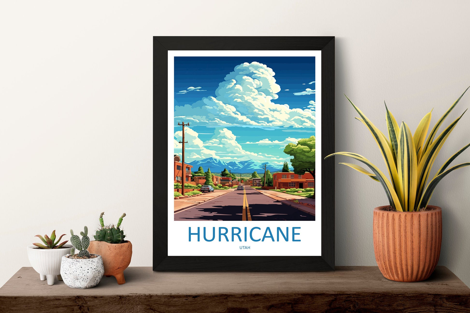 Hurricane Travel Print Wall Art Hurricane Wall Hanging Home Décor Hurricane Gift Art Lovers Utah Art Lover Gift Travel Poster