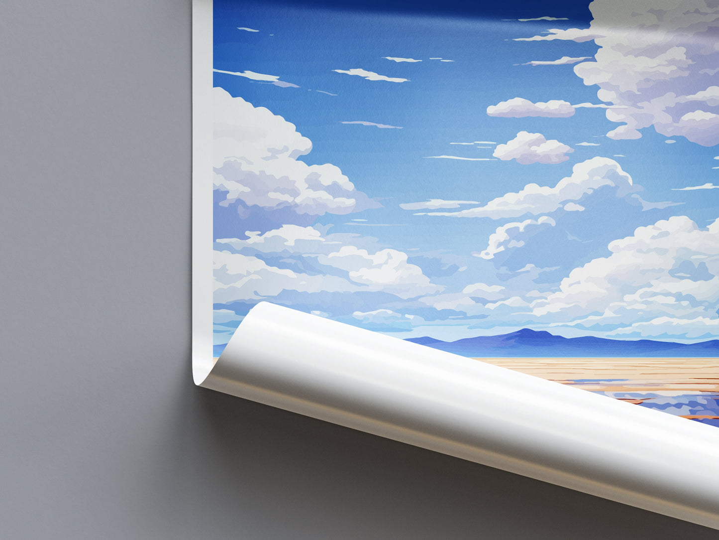 Great Salt Lake Travel Print Wall Art Great Salt Lake Wall Hanging Home Décor Great Salt Lake Gift Art Lovers Utah Art Lover Gift