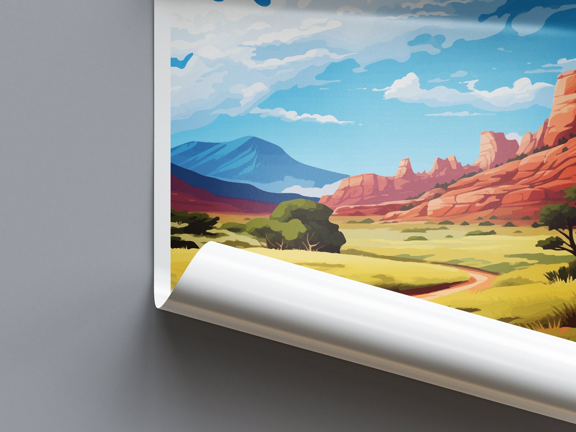 Cedar City Travel Print Wall Art Cedar City Wall Hanging Home Décor Cedar City Art Lovers Utah Art Lover Gift