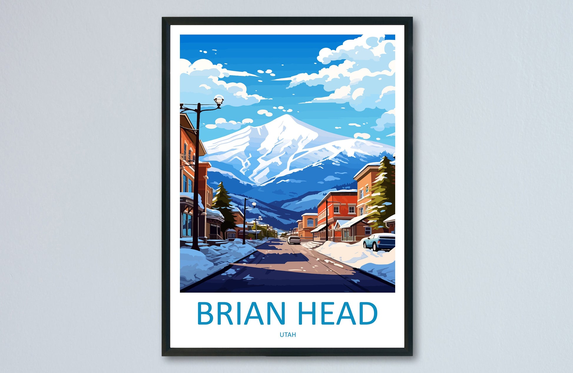 Brian Head Travel Print Wall Art Brian Head Wall Hanging Home Décor Brian Head Art Lovers Utah Art Lover Gift