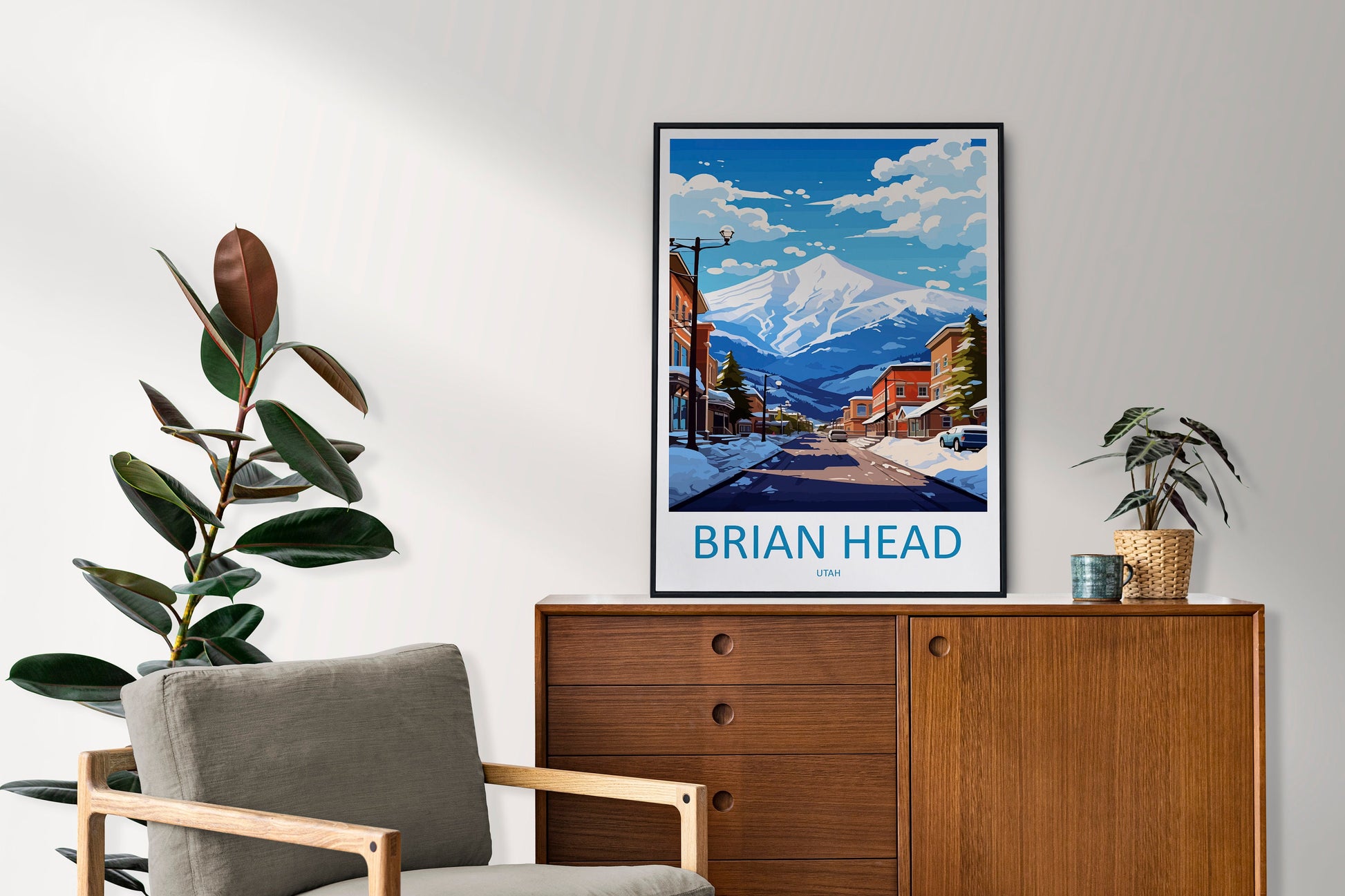 Brian Head Travel Print Wall Art Brian Head Wall Hanging Home Décor Brian Head Art Lovers Utah Art Lover Gift
