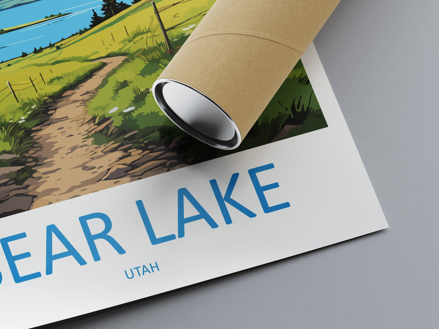 Bear Lake Travel Print Wall Art Bear Lake Wall Hanging Home Décor Bear Lake Art Lovers Utah Art Lover Gift