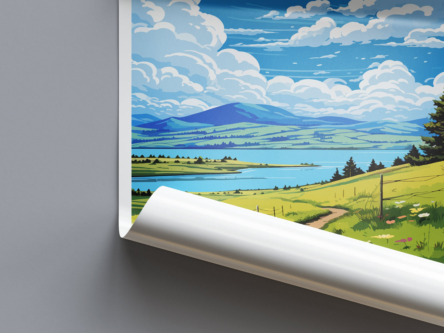 Bear Lake Travel Print Wall Art Bear Lake Wall Hanging Home Décor Bear Lake Art Lovers Utah Art Lover Gift