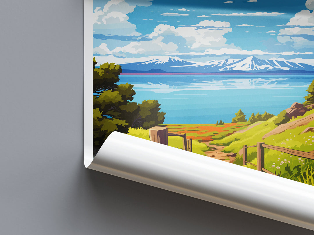 Bear Lake Travel Print Wall Art Bear Lake Wall Hanging Home Décor Bear Lake Art Lovers Utah Art Lover Gift