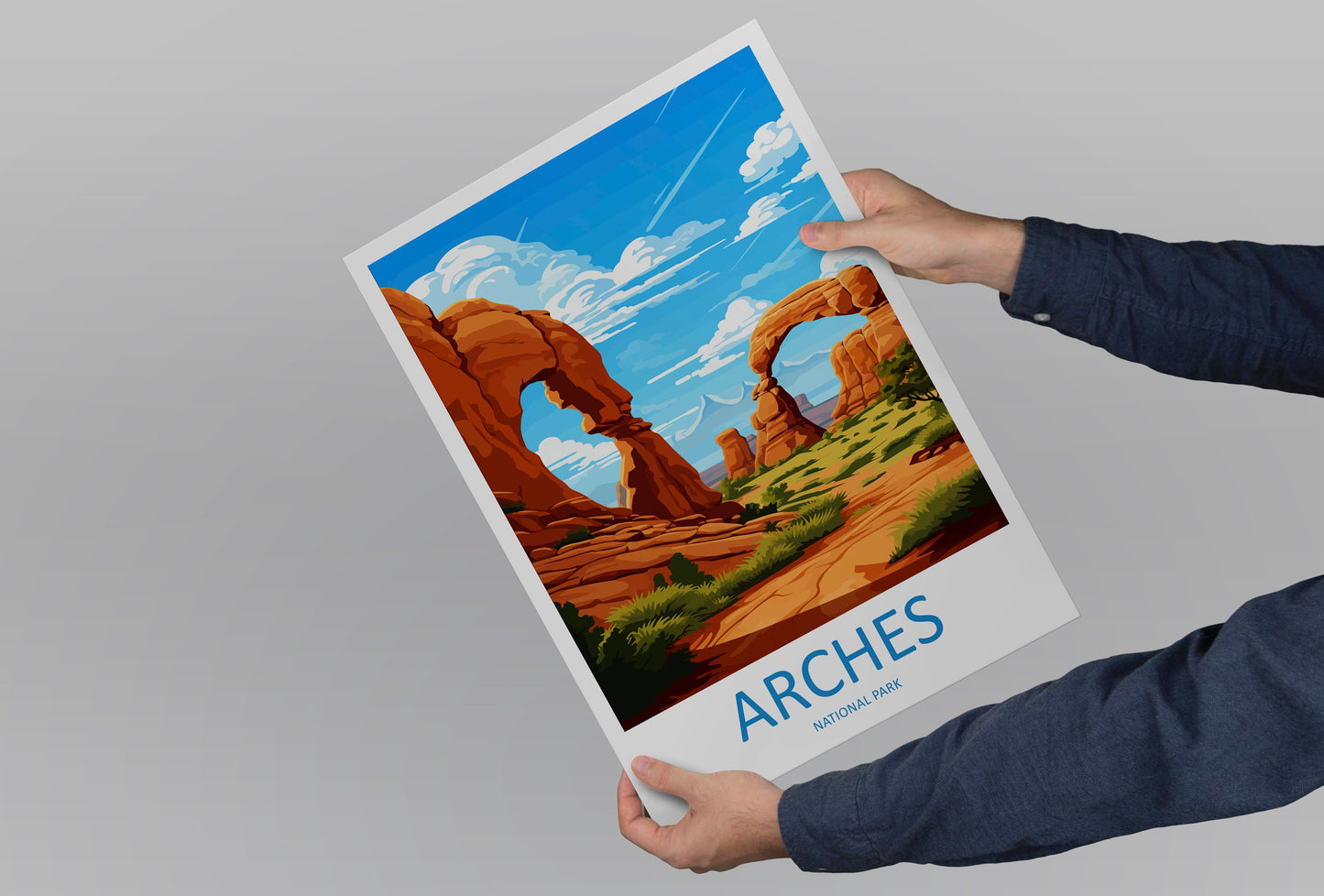 Arches National Park Travel Print Wall Art Arches National Park Wall Hanging Home Décor Arches National Park Art Lovers Utah Art Lover Gift