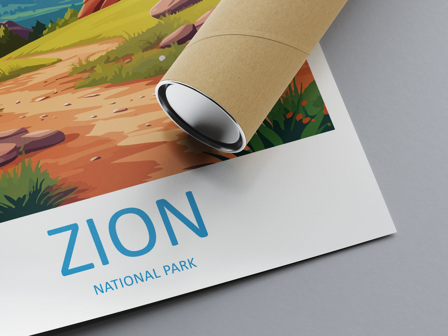 Zion National Park Travel Print Wall Art Zion National Park Wall Hanging Home Décor Zion National Park Art Lovers Utah Art Lover Gift