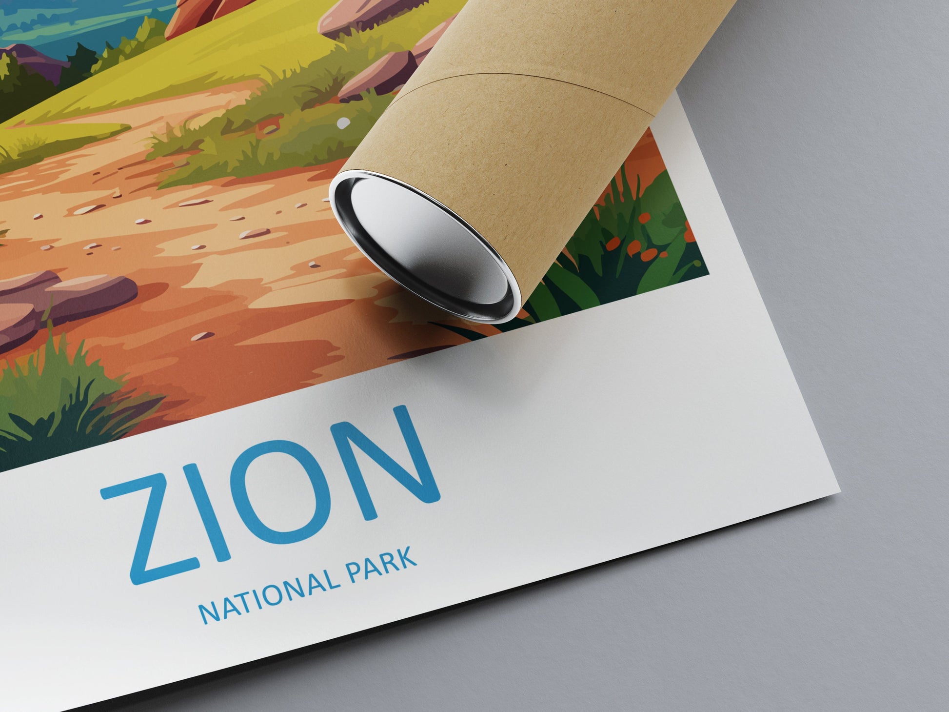 Zion National Park Travel Print Wall Art Zion National Park Wall Hanging Home Décor Zion National Park Art Lovers Utah Art Lover Gift