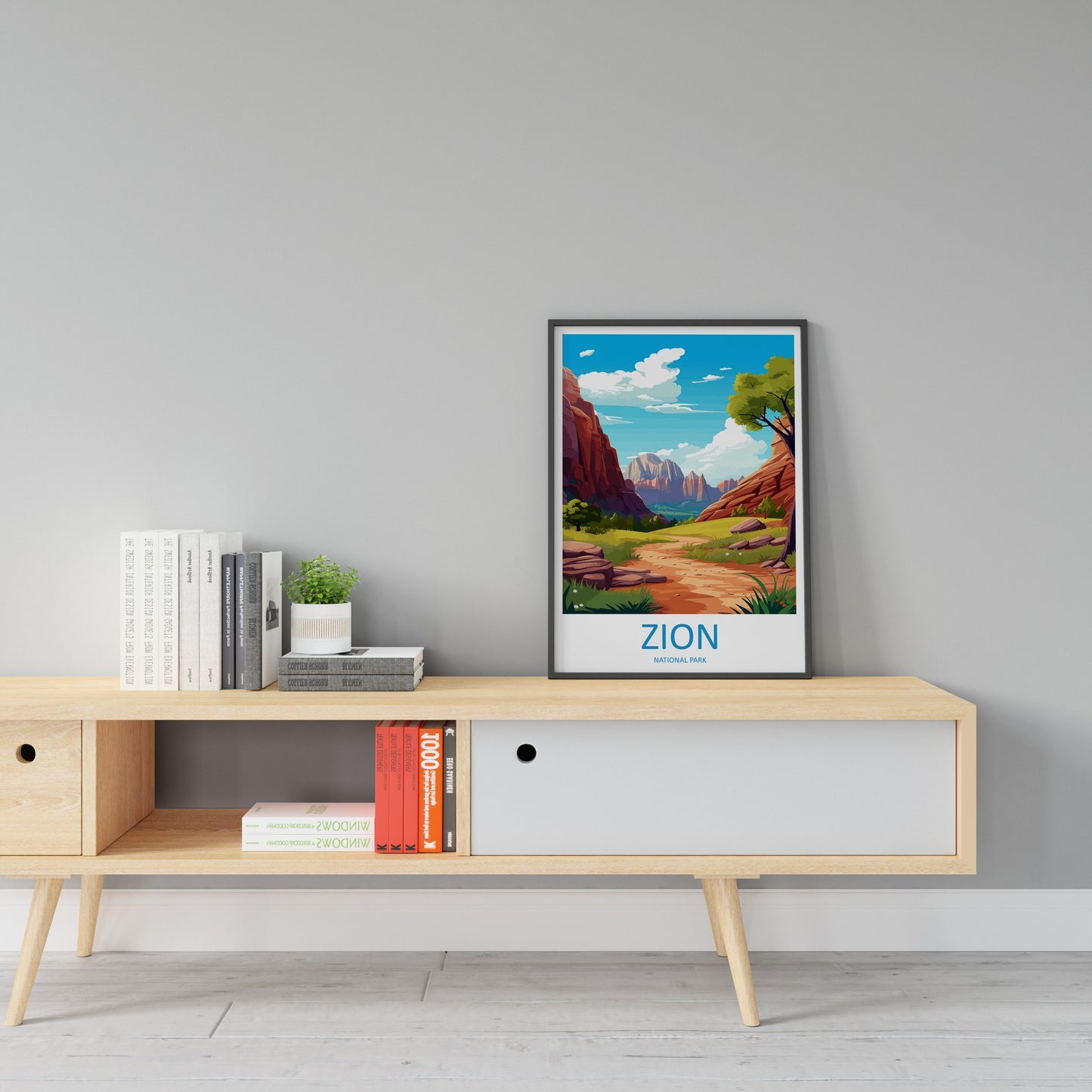 Zion National Park Travel Print Wall Art Zion National Park Wall Hanging Home Décor Zion National Park Art Lovers Utah Art Lover Gift