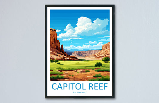 Capitol Reef National Park Travel Print Wall Art Capitol Reef National Park Wall Hanging Home Décor Capitol Reef National Park Art Lovers