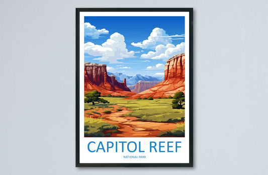 Capitol Reef National Park Travel Print Wall Art Capitol Reef National Park Wall Hanging Home Décor Capitol Reef National Park Art Lovers