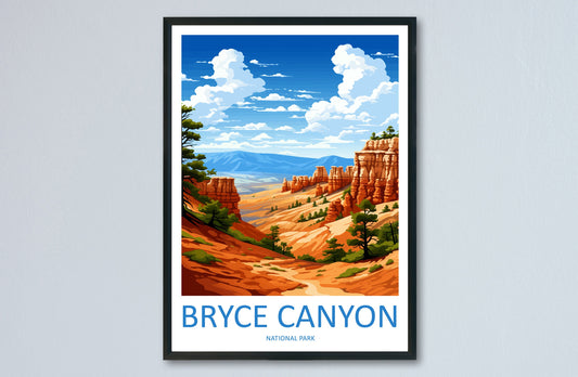 Bryce Canyon National Park Travel Print Wall Art Bryce Canyon National Park Wall Hanging Home Décor Bryce Canyon National Park Art Lovers