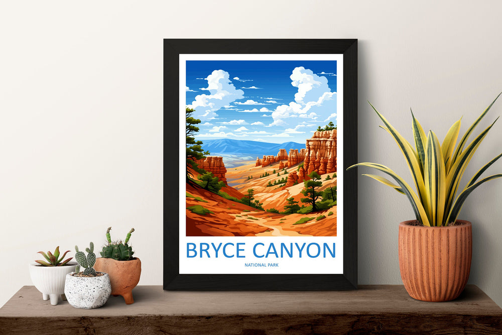 Bryce Canyon National Park Travel Print Wall Art Bryce Canyon National Park Wall Hanging Home Décor Bryce Canyon National Park Art Lovers