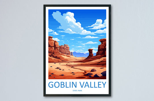 Goblin Valley State Park Travel Print Wall Art Goblin Valley State Park Wall Hanging Home Décor Goblin Valley State Park Art Lovers