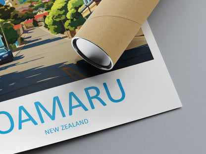 Oamaru Travel Print Wall Art Oamaru Wall Hanging Home Décor Oamaru Gift Art Lovers New Zealand Art Lover Gift Print