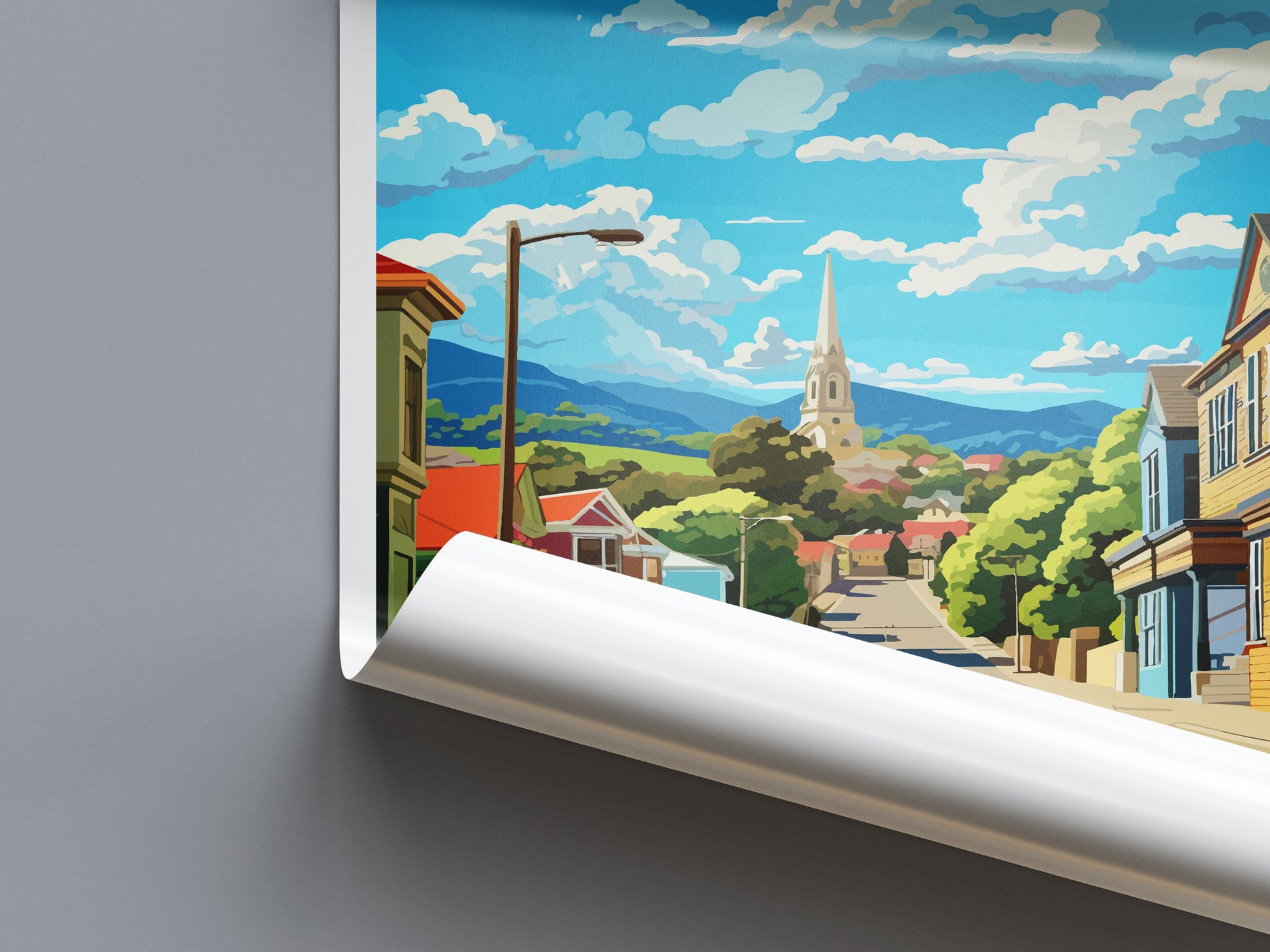 Oamaru Travel Print Wall Art Oamaru Wall Hanging Home Décor Oamaru Gift Art Lovers New Zealand Art Lover Gift Print