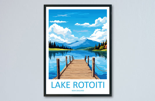 Lake Rotoiti Travel Print Wall Art Lake Rotoiti Wall Hanging Home Décor Lake Rotoiti Gift Art Lovers New Zealand Art Lover Gift Print