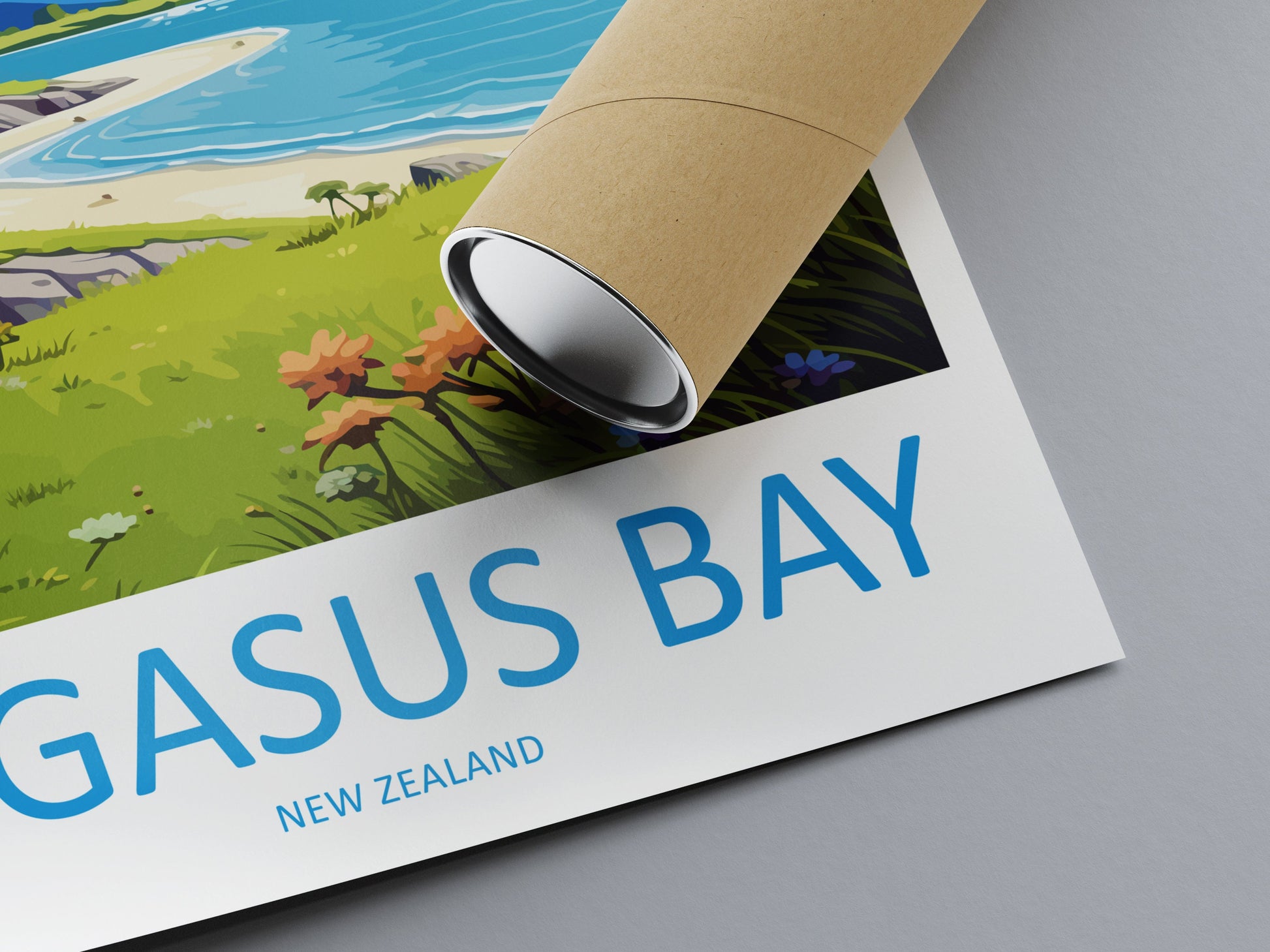 Pegasus Bay Travel Print Wall Art Pegasus Bay Wall Hanging Home Décor Pegasus BayGift Art Lovers New Zealand Art Lover Gift Print