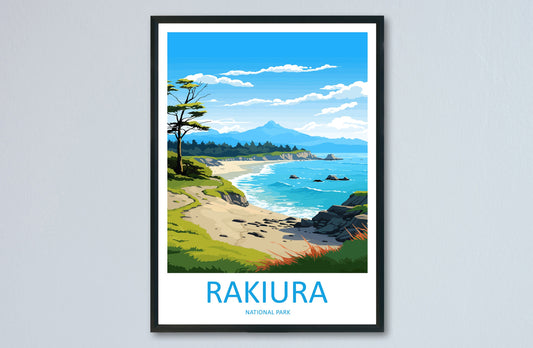 Rakiura National Park Travel Print Wall Art Rakiura National Park Wall Hanging Home Décor Rakiura National Park Gift Art Lovers New Zealand