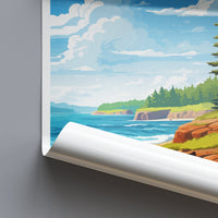 Acadia National Park Travel Print Wall Art Acadia National Park Wall Hanging Home Décor Acadia National Park Gift Art Lovers National Park