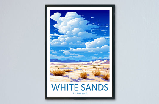 White Sands National Park Travel Print Wall Art White Sands National Park Wall Hanging Home Décor White Sands National Park Art Gift Poster