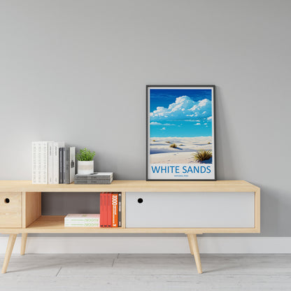 White Sands National Park Travel Print Wall Art White Sands National Park Wall Hanging Home Décor White Sands National Park Art Gift Poster
