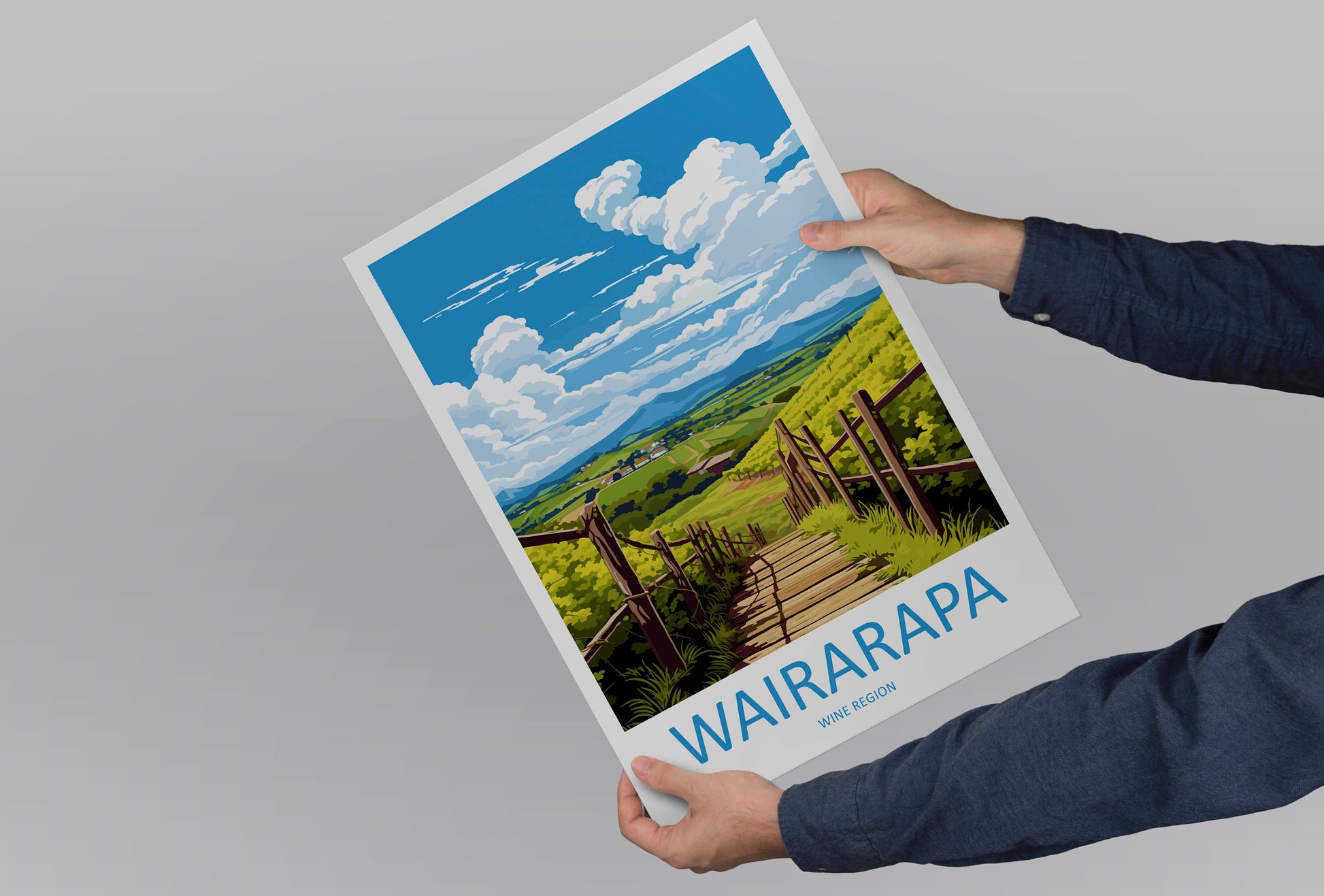 Wairarapa Wine Region Travel Print Wall Art Wairarapa Wine Region Wall Hanging Home Décor Wairarapa Wine Region Gift Art Lovers New Zealand