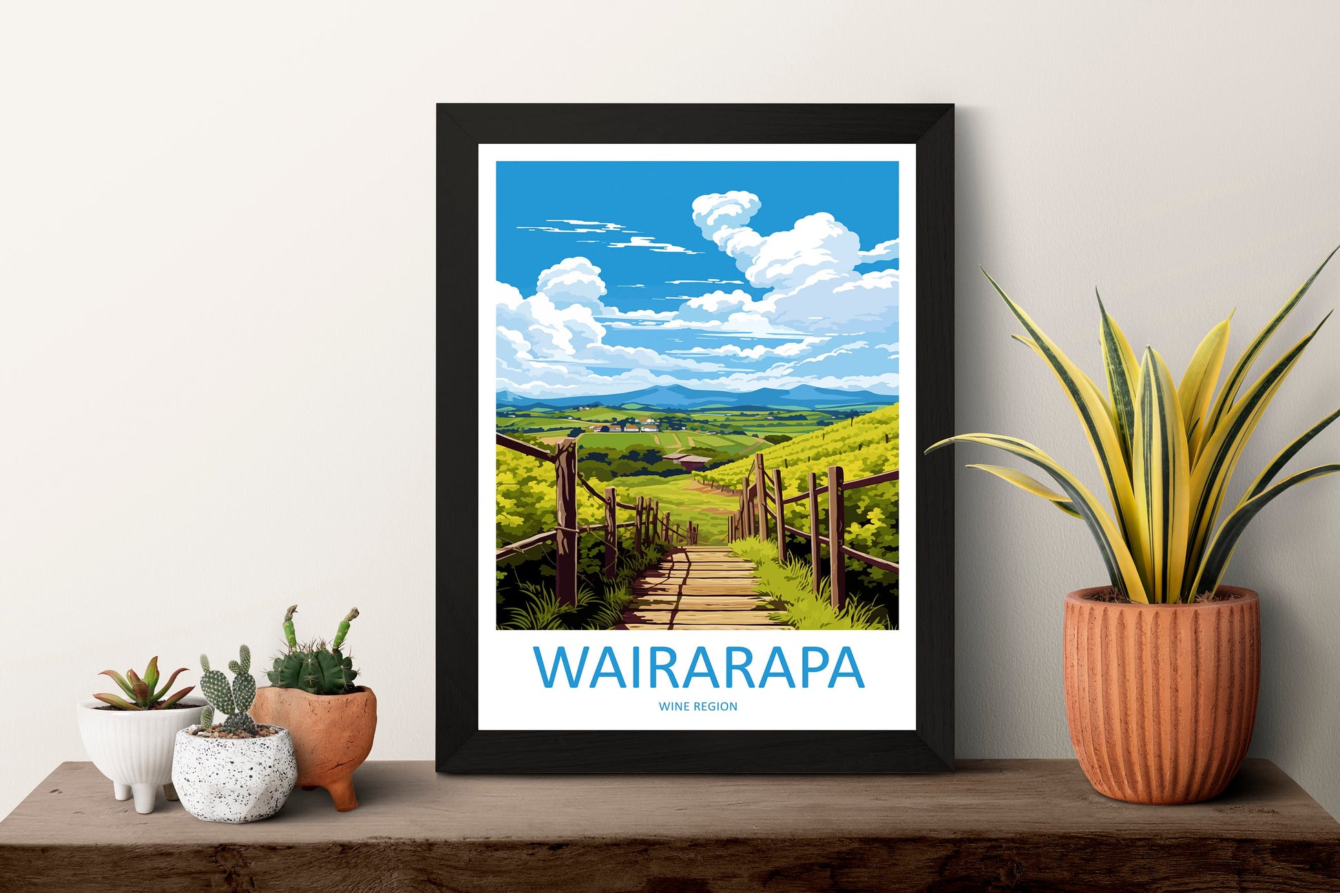 Wairarapa Wine Region Travel Print Wall Art Wairarapa Wine Region Wall Hanging Home Décor Wairarapa Wine Region Gift Art Lovers New Zealand