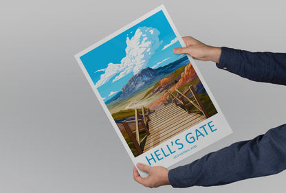 Hells Gate Geothermal Park Travel Print Wall Art Hells Gate Geothermal Park Wall Hanging Home Décor Hells Gate Geothermal Park New Zealand